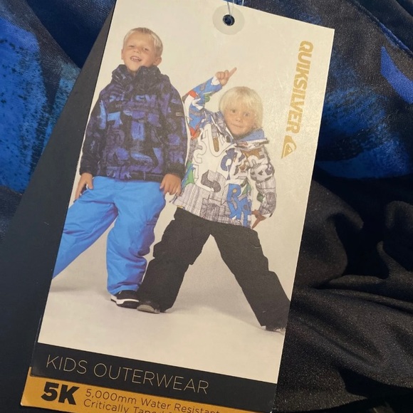 QUIKSILVER - Baby Boy Little Rookie Black Blue Snowsuit Bunting Cozy NWT Sz 9 Mo - Picture 4 of 5